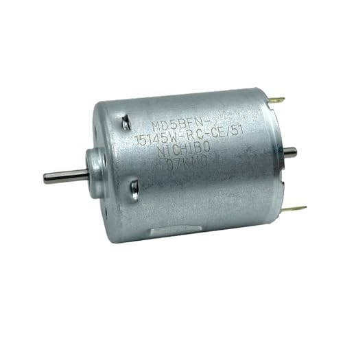 Micro RS-365 Doppelwellen-Elektromotor DC 6 V 12 V 18 V 24 V 28 mm Rundkohlebürste Zweiachsmotor DIY Kehrmaschine Hobby Spielzeug Modell(Model A) von ZMGYF