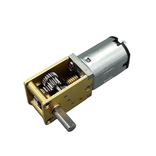 N20 Vollmetall-Getriebemotor DC 3 V 6 V 9 V 12 V 4 U/min – 381 U/min Schneckengetriebemotor mit langsamer Geschwindigkeit und hohem Drehmoment DIY Smart Car Robot Lock(C 13RPM-53RPM,Single Shaft) von ZMGYF