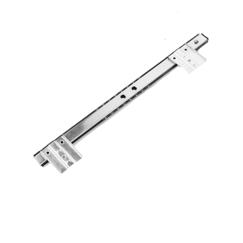 Schreibtisch-Tastatur-Schubladenschiene, Schreibtisch-Tablett-Gleitschienenschiene, verstellbare Stahl-Seitenmontage-Suiten, Untertisch-Computer-Gleitschiene(Black) von ZMGYF