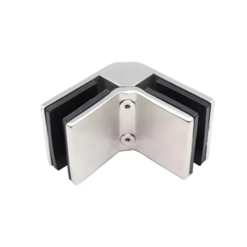 ZD 90-Grad-Glas-Eckklemme aus Edelstahl for Balkongeländer for Poolzäune(Satin) von ZMGYF