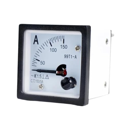 Zeigertyp AC-Amperemeter 99T1 1A ~ 600A Analoges Panel-Amperemeter-Messgerät Amperestrommessgerät(300A(5A)) von ZMGYF
