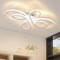 Gbly Deckenlampe led Deckenleuchte Wohnzimmer: 30W 40cm, Weiß, modern, Warmweiß 3000K. Küchenlampe, Schlafzimmerlampe, Deckenbeleuchtung für Gbly Deckenlampe led Deckenleuchte Wohnzimmer: 30W 40cm, Weiß, modern, Warmweiß 3000K. Küchenlampe, Schlafzimmerlampe, Deckenbeleuchtung für von ZMH