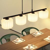 Gbly Pendelleuchte Esstisch Hängelamp Wohnzimmer - Hängeleuchte Lampenschirm Papier Hängend Esszimmerlampe Vintage Esszimmer Lang Pendellampe 4 von ZMH