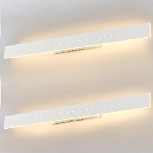 ZMH 2er set Wandleuchte Innen Wandlampe LED - Modern Schlafzimmer 100CM Flurlampe Warmweiß 31W Weiß Treppenhauslampe Wandbeleuchtung für Flur Treppenhaus Wohnzimmer ZMH 2er set Wandleuchte Innen Wandlampe LED - Modern Schlafzimmer 100CM Flurlampe Warmweiß 31W Weiß Treppenhauslampe Wandbeleuchtung für Flur Treppenhaus Wohnzimmer von ZMH