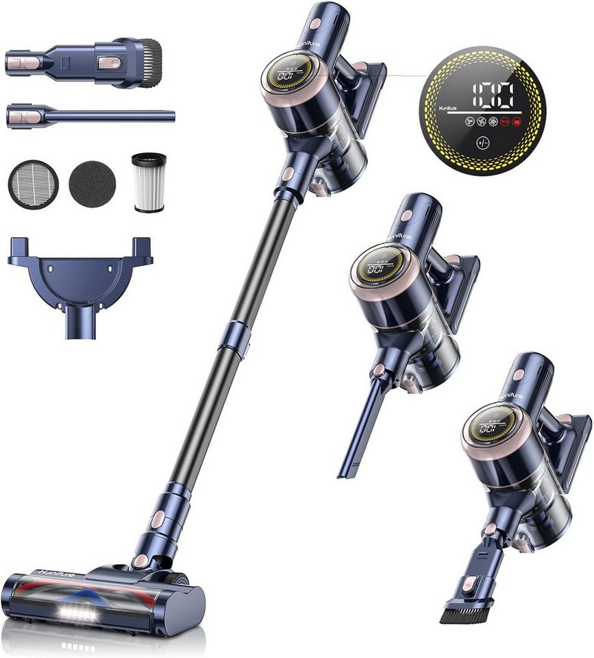 ZMH Akku-Handstaubsauger Kabellos A10/A11 /S15 Stark Saugkraft 60Min Laufzeit Hartholzböden, beutellos von ZMH