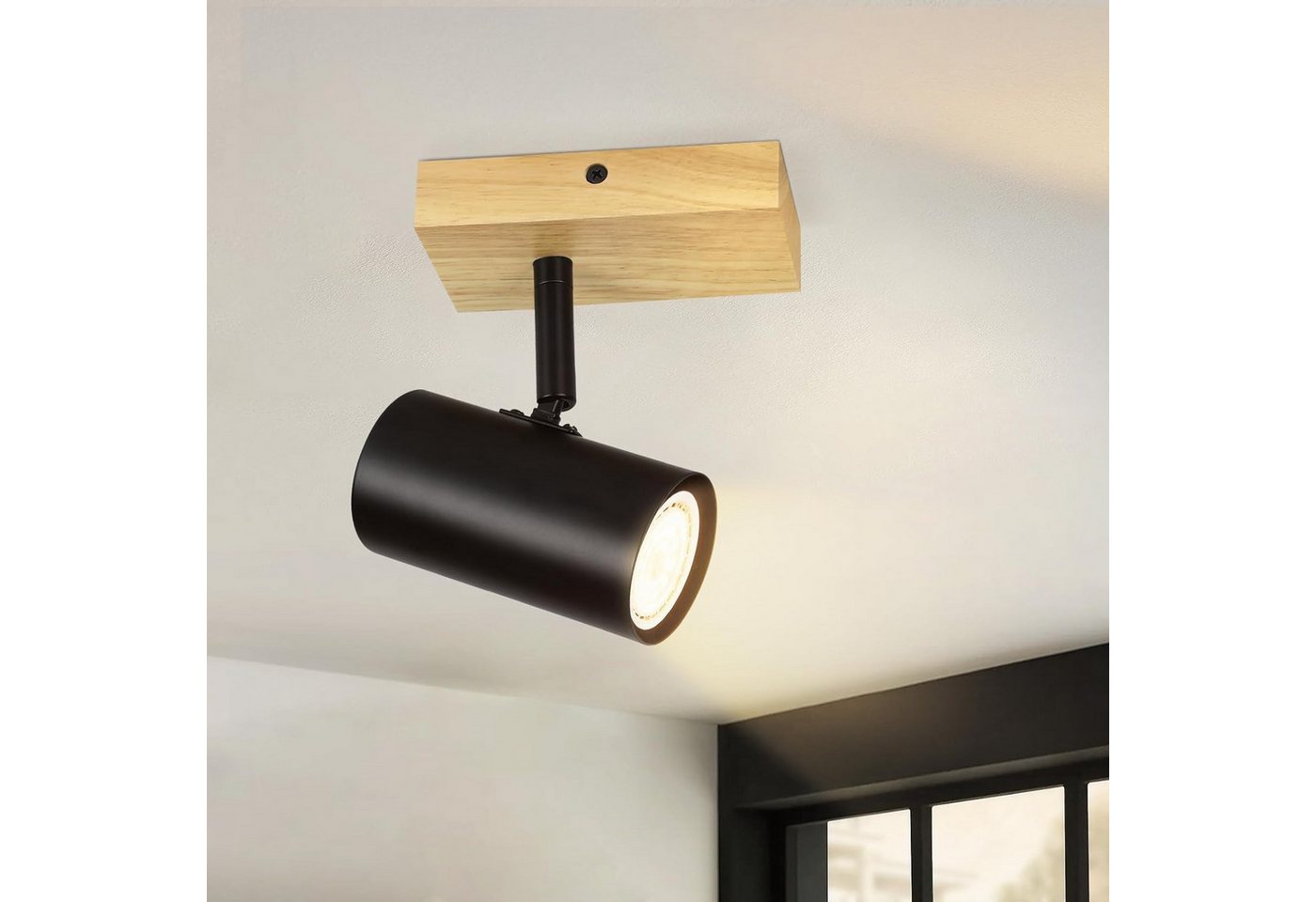 ZMH LED Deckenspot Deckenstrahler GU10- LED Deckenlampe 330°Schwenkbar Modern, Augenschutz, LED fest integriert, Nicht Dimmbar, für Wohnzimmer Schlafzimmer von ZMH