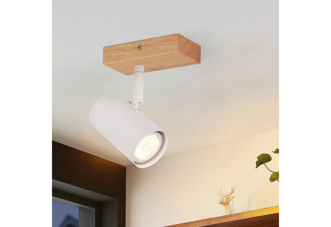ZMH LED Deckenspot Deckenstrahler GU10- LED Deckenlampe 330°Schwenkbar Modern, Augenschutz, LED fest integriert, Nicht Dimmbar für Wohnzimmer Schlafzimmer ZMH LED Deckenspot Deckenstrahler GU10- LED Deckenlampe 330°Schwenkbar Modern, Augenschutz, LED fest integriert, Nicht Dimmbar für Wohnzimmer Schlafzimmer von ZMH