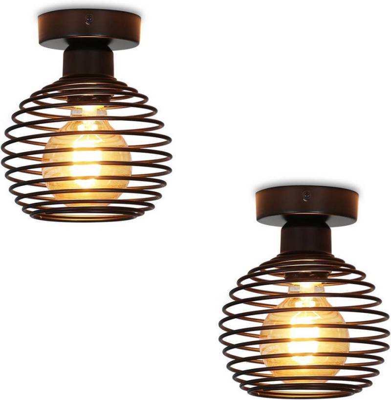 ZMH Deckenleuchte Schwarz Retro Deckenlampe E27 max. 40 Watt Pefekt für Flur, Vintage, ohne Leuchtmittel, Metall Lampenschirm ZMH Deckenleuchte Schwarz Retro Deckenlampe E27 max. 40 Watt Pefekt für Flur, Vintage, ohne Leuchtmittel, Metall Lampenschirm von ZMH