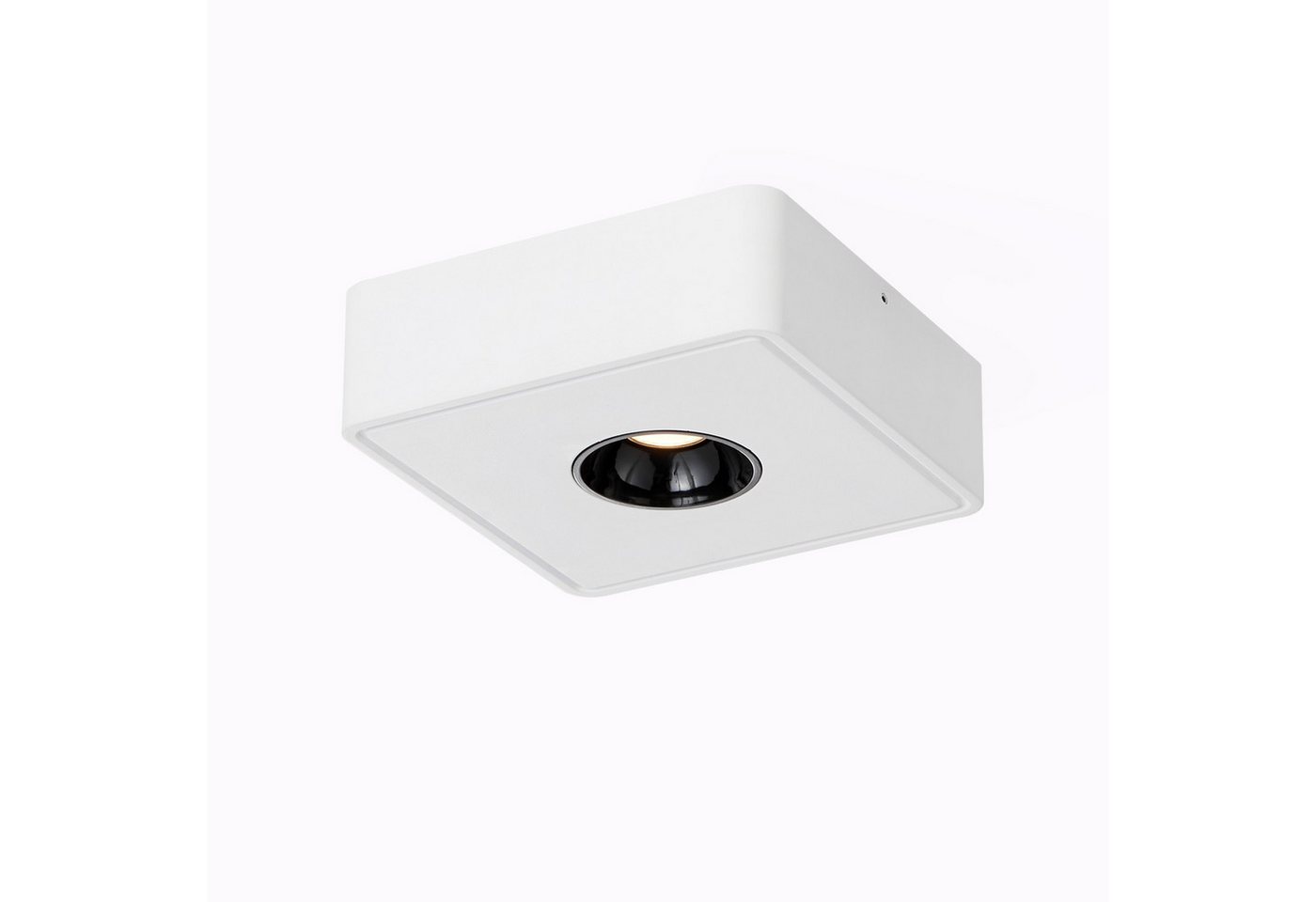 ZMH LED Deckenstrahler Deckenspots LED Aufbauspots - 7W Spots Deckenleuchte Warmweiß, LED fest integriert, 3000k, Deckenstrahler Warmweiß Flach Spotleuchte für Küche, Weiß/Schwarz von ZMH