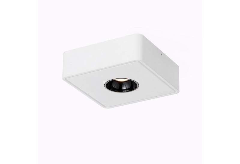 ZMH LED Deckenstrahler Deckenspots LED Aufbauspots - 7W Spots Deckenleuchte Warmweiß, LED fest integriert, 3000k, Deckenstrahler Warmweiß Flach Spotleuchte für Küche, Weiß/Schwarz von ZMH