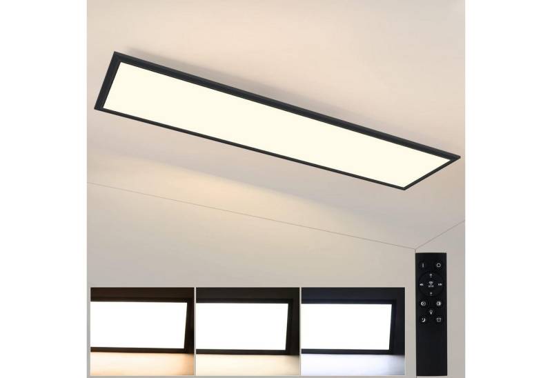 ZMH Deckenleuchten ED Panel Dimmbar Panel Deckenlampe mit fernbedienung, LED fest integriert, Tageslichtweiß, 100 x 25cm, 42W von ZMH