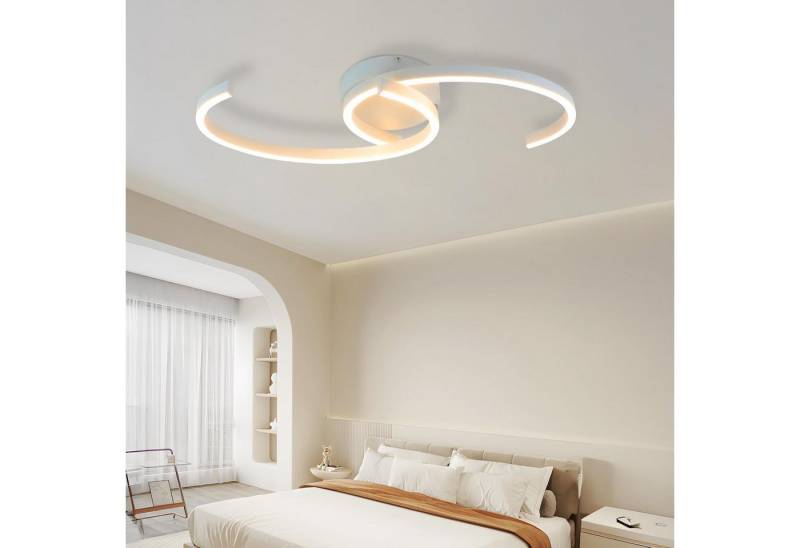 ZMH Deckenleuchten Schlafzimmer Deckenlampe 2 Mondschnur Design Deko Büro 3000K, Kreatives Design, LED fest integriert, Warmweiß, 25W ZMH Deckenleuchten Schlafzimmer Deckenlampe 2 Mondschnur Design Deko Büro 3000K, Kreatives Design, LED fest integriert, Warmweiß, 25W von ZMH
