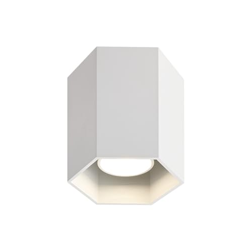 ZMH Aufbaustrahler Spots Deckenleuchte Weiß: Deckenspots Aufbauspot Modern Deckenlampe Aufputz Aufbau Deckenstrahler GU10 aus Aluminium Flurlampe Spotleuchte für Esszimmer (Ohne Leuchtmittel) von ZMH