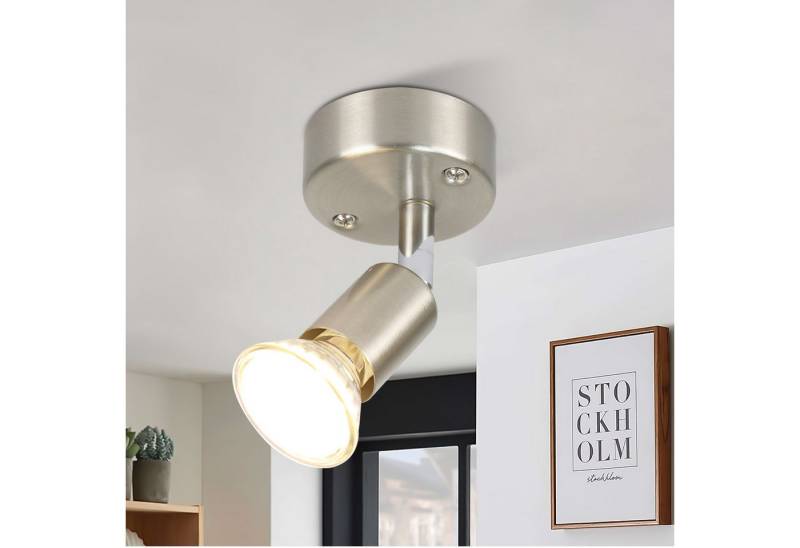 ZMH Deckenstrahler 1/2/3/4 Flammig GU10 Modern Deckenleuchte Flur Leuchtmittel Enthalten, Augenschutz, Einfache Installtion, LED wechselbar, Schwenbar 350° Industrial Schlafzimmerlampe ZMH Deckenstrahler 1/2/3/4 Flammig GU10 Modern Deckenleuchte Flur Leuchtmittel Enthalten, Augenschutz, Einfache Installtion, LED wechselbar, Schwenbar 350° Industrial Schlafzimmerlampe von ZMH