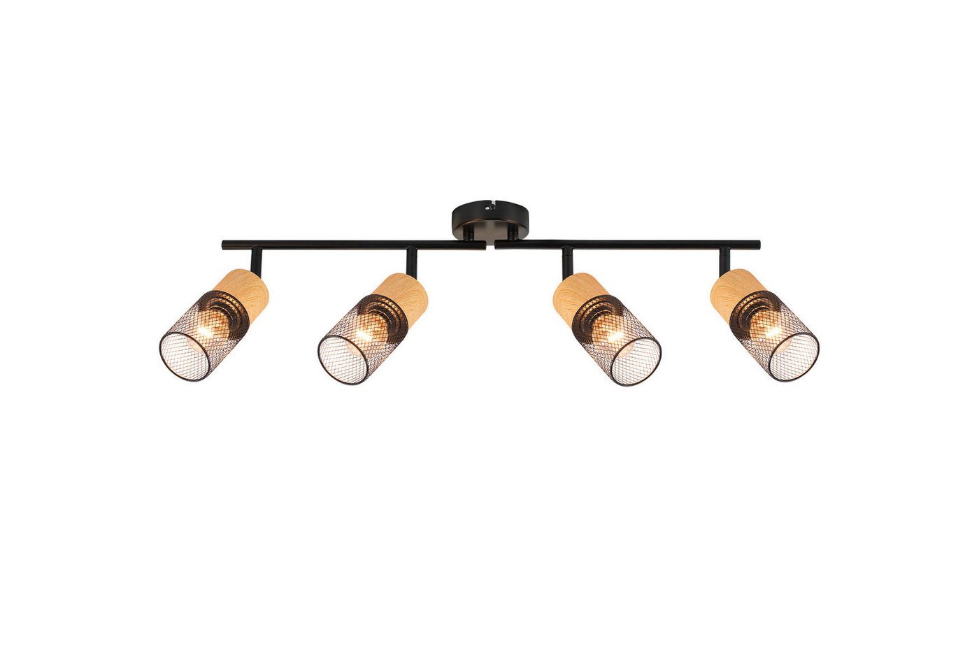 ZMH Deckenstrahler 2/3/4 Flammig 350° Schwenkbar Schwarz Vintage Flurlampe Wohnzimmer, Ersetzbare Leuchtmittel, ohne Leuchtmittel, Flexibilität in der Beleuchtung für Schlafzimmer Küche ZMH Deckenstrahler 2/3/4 Flammig 350° Schwenkbar Schwarz Vintage Flurlampe Wohnzimmer, Ersetzbare Leuchtmittel, ohne Leuchtmittel, Flexibilität in der Beleuchtung für Schlafzimmer Küche von ZMH