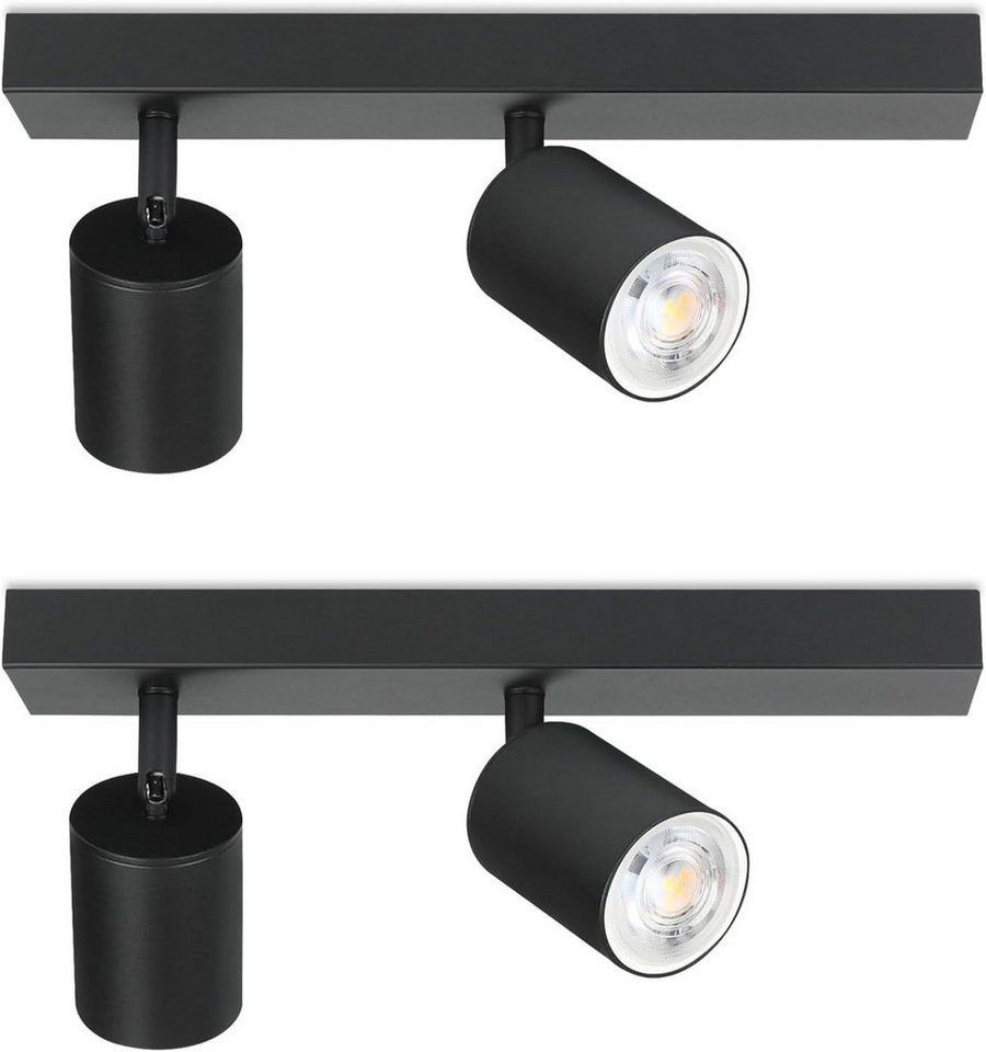 ZMH Deckenstrahler 2 Flammig Deckenleuchte 30CM Modern-Design GU10 Industrial drehbar, 330°Schwenkbar, ohne Leuchtmittel, Schlafzimmer Küche ZMH Deckenstrahler 2 Flammig Deckenleuchte 30CM Modern-Design GU10 Industrial drehbar, 330°Schwenkbar, ohne Leuchtmittel, Schlafzimmer Küche von ZMH