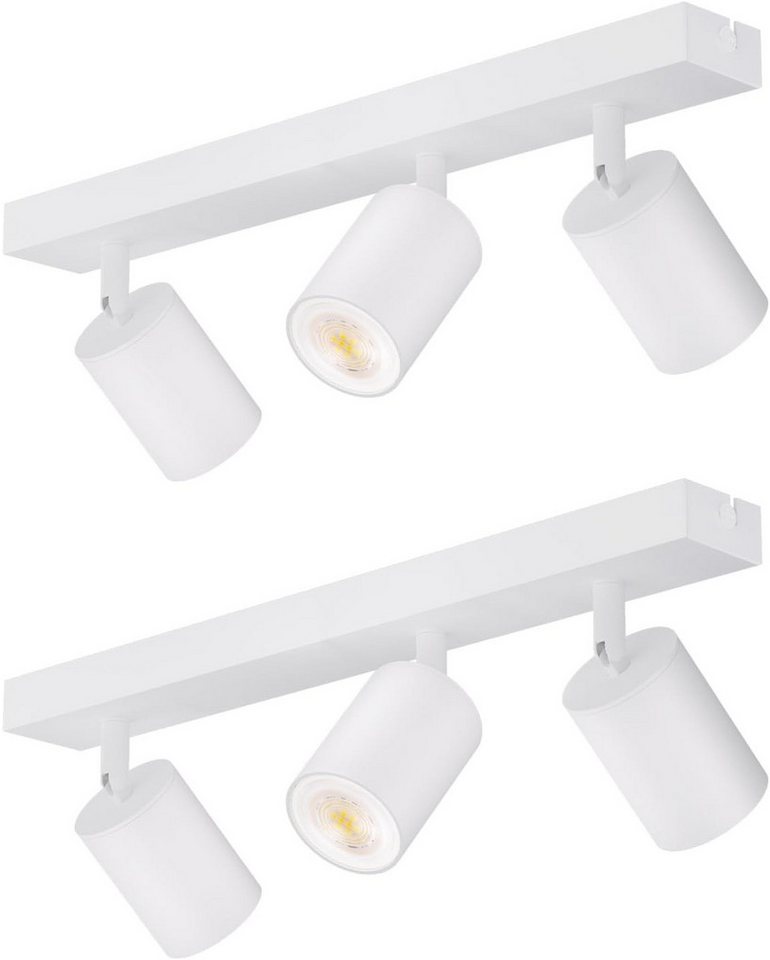 ZMH Deckenstrahler 3 Flammig Deckenleuchte Modern 42CM GU10 für Schafzimmer Whonzimmer, 330°Schwenkbar, ohne Leuchtmittel, 230V Fassung, Flur ZMH Deckenstrahler 3 Flammig Deckenleuchte Modern 42CM GU10 für Schafzimmer Whonzimmer, 330°Schwenkbar, ohne Leuchtmittel, 230V Fassung, Flur von ZMH