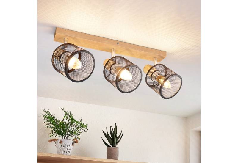 ZMH Deckenstrahler Wohnzimmer 3 Flammig Schwenkbar 350° E14 Deckenleuchte Schlafzimmer, Elegante Schlichtheit, ohne Leuchtmittel, Moderne Ästhetik mit industrieller Note von ZMH