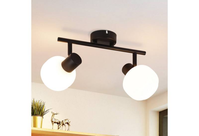 ZMH Deckenstrahler 2/3/4 Flammig E14 Glas Lampenschirm Deckenlampe Vintage Wohnzimmer, Einfache Installation, ohne Leuchtmittel, Schwarz Schwenkbar 350° Morden Spots für Hotellobby Schlafzimmer ZMH Deckenstrahler 2/3/4 Flammig E14 Glas Lampenschirm Deckenlampe Vintage Wohnzimmer, Einfache Installation, ohne Leuchtmittel, Schwarz Schwenkbar 350° Morden Spots für Hotellobby Schlafzimmer von ZMH