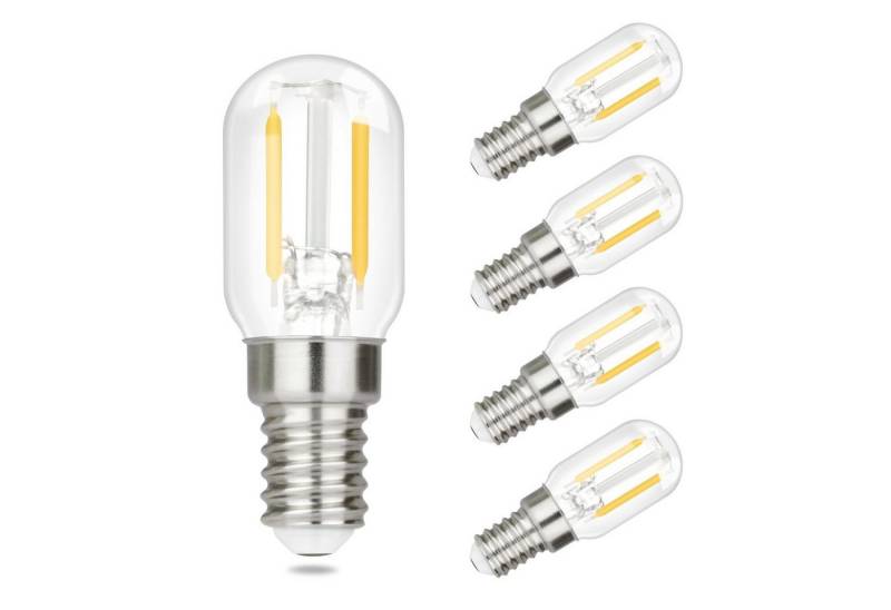 ZMH LED-Leuchtmittel E14 LED Vintage Glühbirnen - T22 LED Leuchtmittel für Flur, 4 St., Warmweiß, Nicht Dimmbar von ZMH