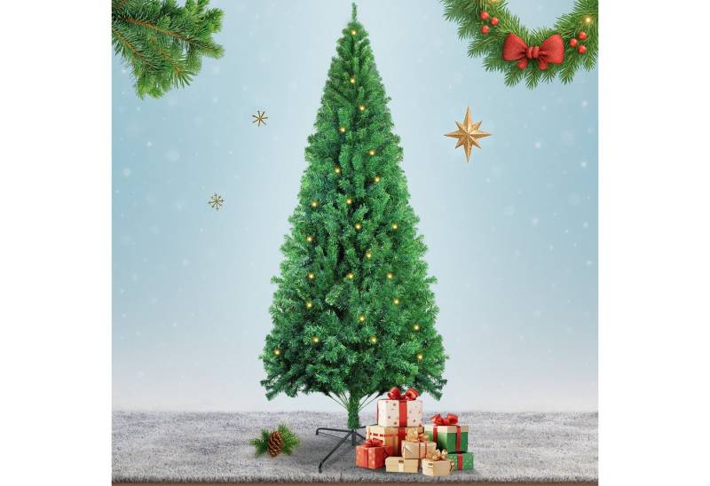 ZMH Künstlicher Weihnachtsbaum 210CM Grün-Weiß PVC- und Pe-Weihnachtsbäume Wohnzirmmer, hybrider automatischer Kupplungsbaum ZMH Künstlicher Weihnachtsbaum 210CM Grün-Weiß PVC- und Pe-Weihnachtsbäume Wohnzirmmer, hybrider automatischer Kupplungsbaum von ZMH