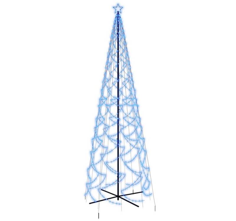 ZMH LED Baum LED-Weihnachtsbaum Blau/Kaltweiß 1400 LEDs 5W Kegelform Garten, Einfache Installation, LED fest integriert, Blau, 160x500 cm IP44 Mit 8-Funktionen-Adapter von ZMH