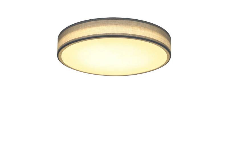 ZMH LED Deckenleuchte 12W 3000K Stoffschirm Modern Rund Ø30CM, LED fest integriert, Warmweiß von ZMH