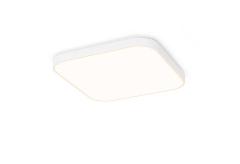 ZMH LED Deckenleuchte 27cm Quadratisch Flach IP44 19W für Schlafzimmer Flur, LED fest integriert, Warmweiß von ZMH