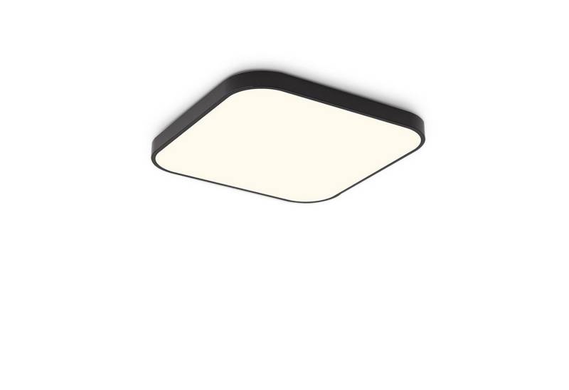 ZMH LED Deckenleuchte 27cm Quadratisch Flach IP44 19W Wohnzimmer Schlafzimmer, LED fest integriert, 4000k, Spritzwassergeschützt Schlafzimmerlampe Quadratisch Küchenlampe von ZMH