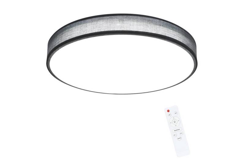 ZMH LED Deckenleuchte 38CM Rund Modern Stoff Dimmbar mit Fernbedienung für Wohnzimmer, LED fest integriert, 3000-6500k, 38W Grau Schlafzimmerlampe x Schlafzimmer Flur ZMH LED Deckenleuchte 38CM Rund Modern Stoff Dimmbar mit Fernbedienung für Wohnzimmer, LED fest integriert, 3000-6500k, 38W Grau Schlafzimmerlampe x Schlafzimmer Flur von ZMH