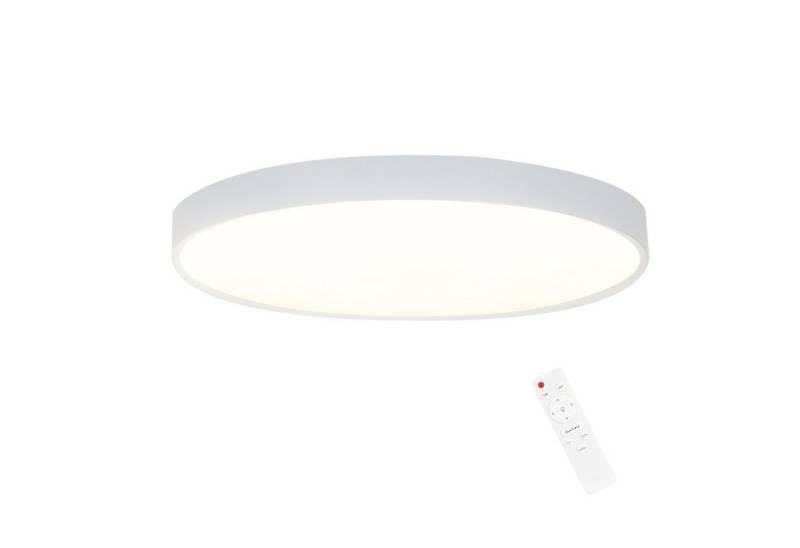 ZMH LED Deckenleuchte Wohnzimmer Rund Schwarz/Weiß Dekcenlampe IP44 Flach Küchenlampe, Dimmbar, LED fest integriert, 3000-6500K, Ø28cm Kellerlampe Wohnzimmer Bad Büro küche Einfach Installtion von ZMH