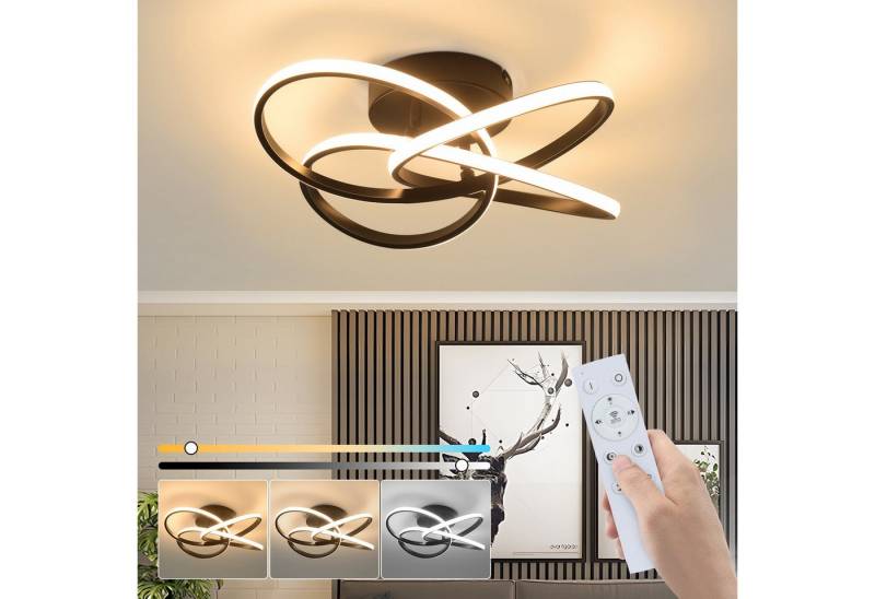 ZMH LED Deckenleuchte Deckenlampe Schlafzimmerlampe Modern Blume, 46W, LED fest integriert ZMH LED Deckenleuchte Deckenlampe Schlafzimmerlampe Modern Blume, 46W, LED fest integriert von ZMH