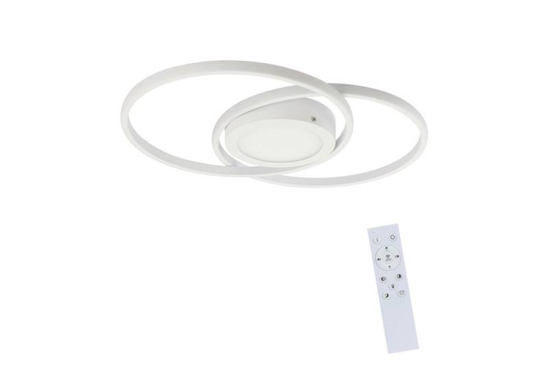 ZMH LED Deckenleuchte Dimmbar Modern 48W mit Fernbedienung Flur Schlafzimmer, LED fest integriert, 3000-6500k, Deckenbeleuchtung Küchenlampe Metall von ZMH