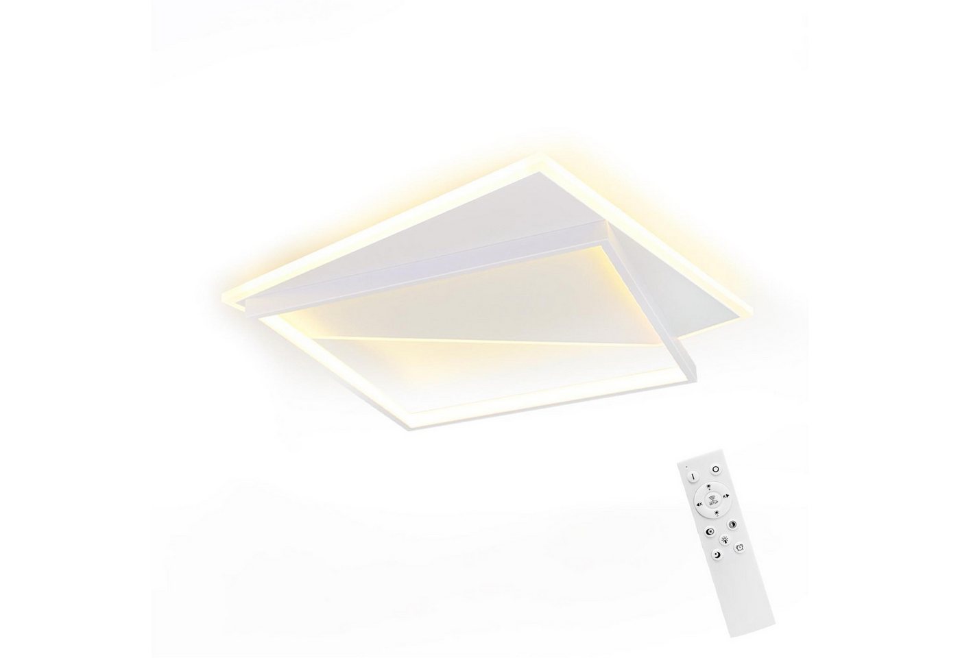 ZMH LED Deckenleuchte Dimmbar Modern für Wohnzimmer Esszimmer Büro Küche Flur, LED fest integriert, Tageslichtweiß ZMH LED Deckenleuchte Dimmbar Modern für Wohnzimmer Esszimmer Büro Küche Flur, LED fest integriert, Tageslichtweiß von ZMH