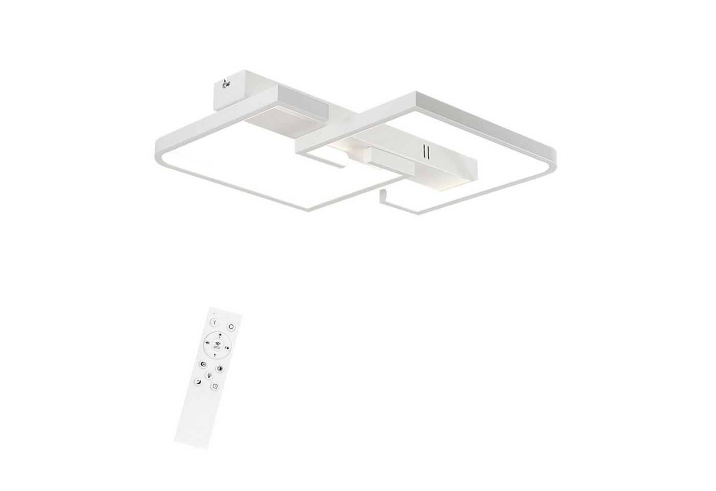 ZMH LED Deckenleuchte Dimmbare Wohnzimmer Deckenlampe mit Fernbedienung, 46W, Modern Design, 3000-6500K ZMH LED Deckenleuchte Dimmbare Wohnzimmer Deckenlampe mit Fernbedienung, 46W, Modern Design, 3000-6500K von ZMH