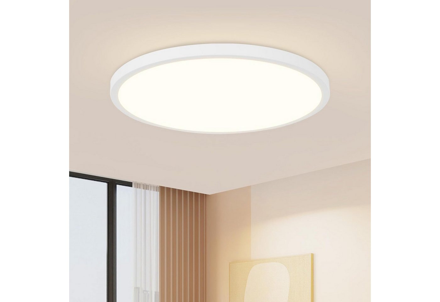 ZMH LED Deckenleuchte Wohnzimmer Deckenlampe Modern einfache Selbstmontage Flur, Hochwertige Design, LED fest integriert, 4000k ZMH LED Deckenleuchte Wohnzimmer Deckenlampe Modern einfache Selbstmontage Flur, Hochwertige Design, LED fest integriert, 4000k von ZMH