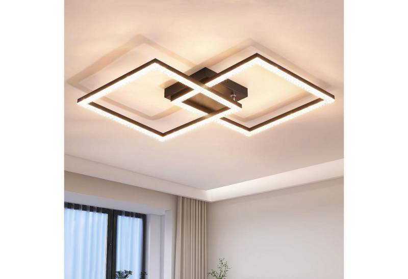 ZMH LED Deckenleuchte Wohnzimmer Modern 2 Flammig 24W Deckenlampe Küche - Warmweiß, Augenschutz, LED fest integriert, 3000k ZMH LED Deckenleuchte Wohnzimmer Modern 2 Flammig 24W Deckenlampe Küche - Warmweiß, Augenschutz, LED fest integriert, 3000k von ZMH