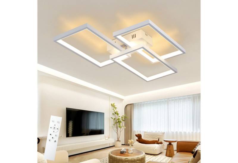 ZMH LED Deckenleuchte Whonzimmer mit Fernbedienung Modern Schlafzimmerlampe Metall, Augenschutz, LED fest integriert, Dimmbar Nachtlichtfunktio Farbwiedergabeindex ≥80 ZMH LED Deckenleuchte Whonzimmer mit Fernbedienung Modern Schlafzimmerlampe Metall, Augenschutz, LED fest integriert, Dimmbar Nachtlichtfunktio Farbwiedergabeindex ≥80 von ZMH