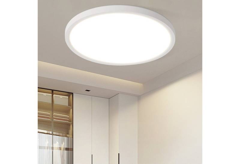 ZMH LED Deckenleuchte Wohnzimmer Ø22//30CM Modern Schwarz//Weiß Rund Deckenlampe Flur, Augenschutz, Einfache Installtion, LED fest integriert, Warmweiß, 24W Schlafzimmerlampe 3000K ZMH LED Deckenleuchte Wohnzimmer Ø22//30CM Modern Schwarz//Weiß Rund Deckenlampe Flur, Augenschutz, Einfache Installtion, LED fest integriert, Warmweiß, 24W Schlafzimmerlampe 3000K von ZMH