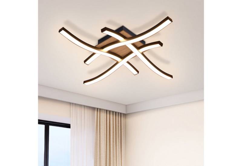 ZMH LED Deckenleuchte Wohnzimmer Schwarz Modern Schlafzimmerlampe 12/24W Warmweiß Flur, Einfache Installation, 3000K, Augenschutz Deckenlampe für Waschräume ZMH LED Deckenleuchte Wohnzimmer Schwarz Modern Schlafzimmerlampe 12/24W Warmweiß Flur, Einfache Installation, 3000K, Augenschutz Deckenlampe für Waschräume von ZMH