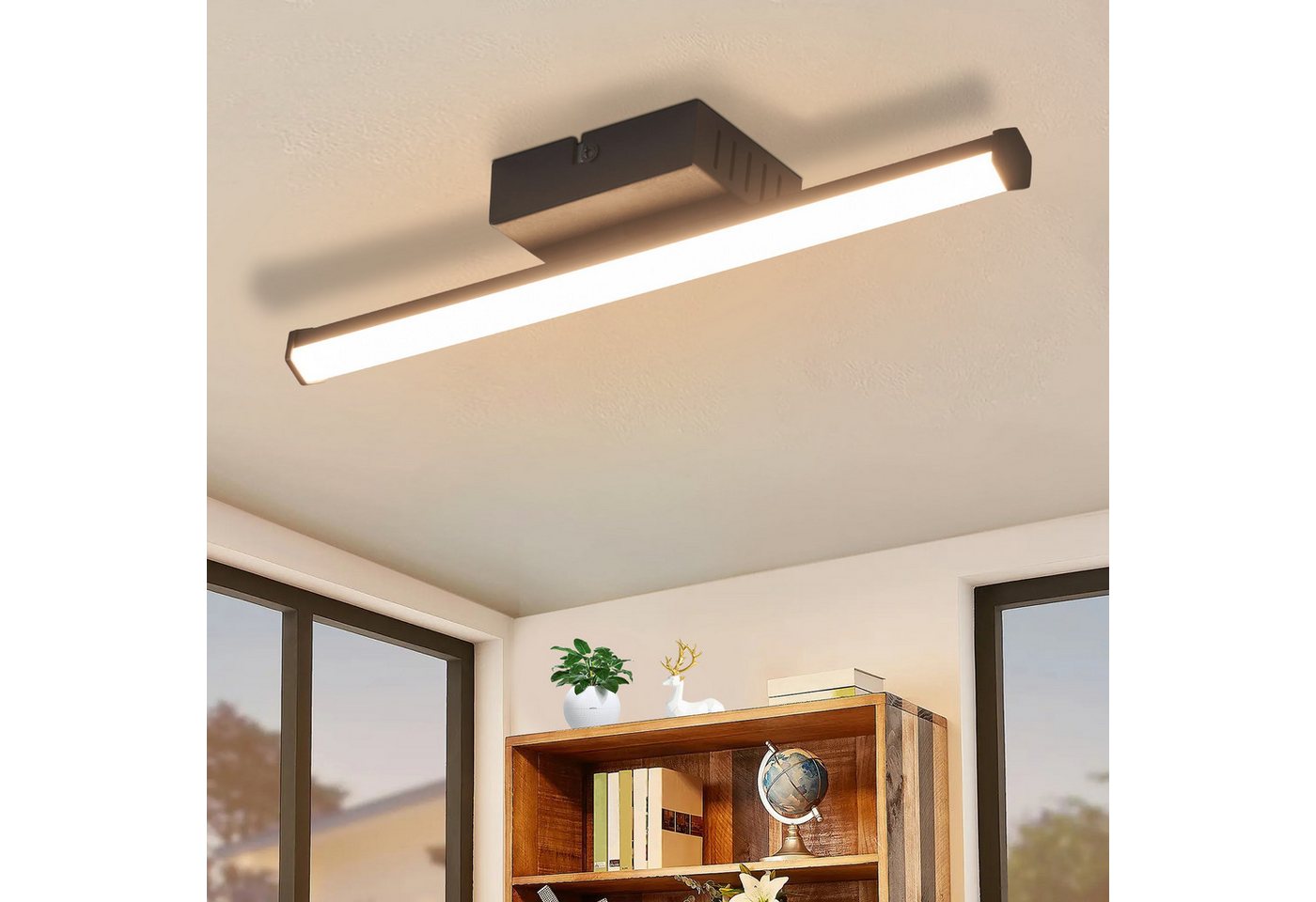 ZMH LED Deckenleuchte Wohnzimmer Schwarz Modern Wadnleuchte Innen 3000K für Küche Flur, Augenschutz, Einfache Installtion, LED fest integriert, Warmweiß, Augenschutz Sechseckig Schlafzimmerlampe Treppenhaus ZMH LED Deckenleuchte Wohnzimmer Schwarz Modern Wadnleuchte Innen 3000K für Küche Flur, Augenschutz, Einfache Installtion, LED fest integriert, Warmweiß, Augenschutz Sechseckig Schlafzimmerlampe Treppenhaus von ZMH