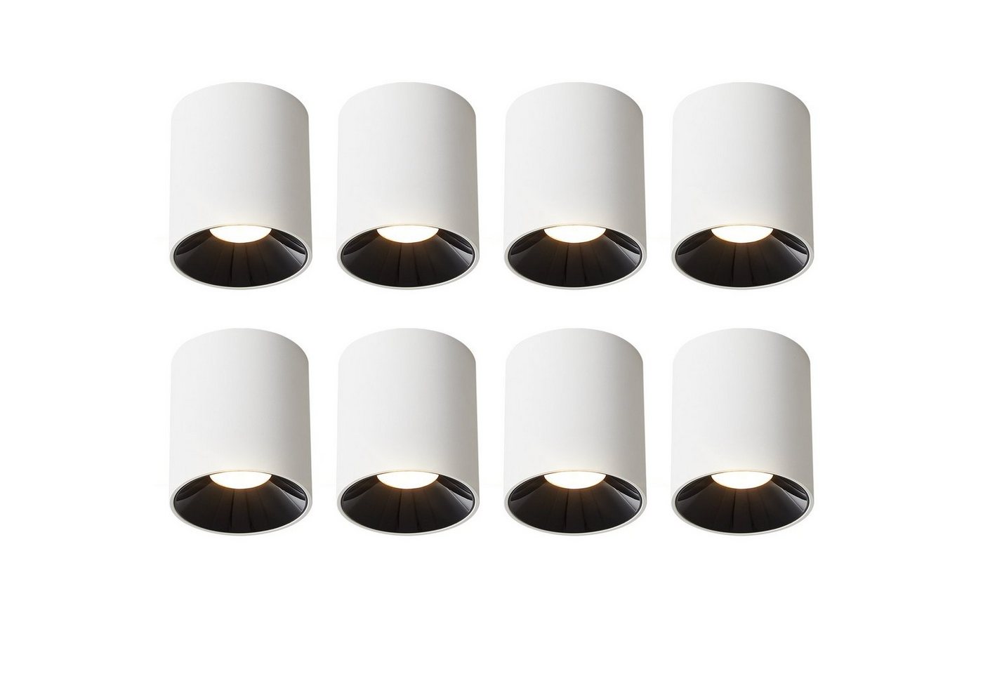 ZMH LED Aufbaustrahler LED Spots Deckenleuchte Aufputz - 7W Deckenspots Warmweiß, LED fest integriert, 3000k, Klein Spotleuchte für Küche Wohnzimmer Esszimmer Korridor von ZMH