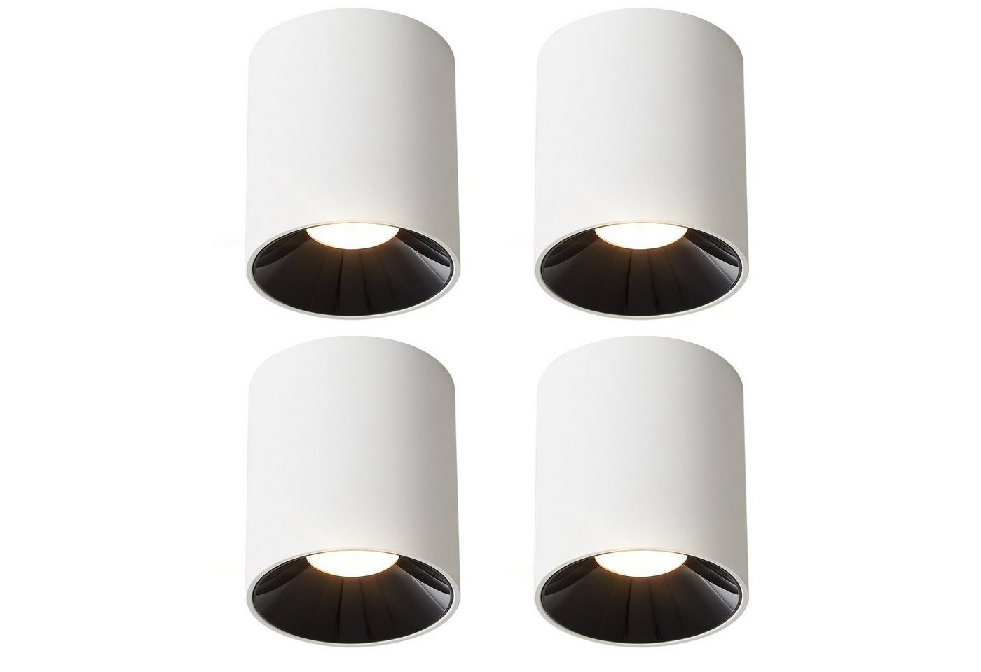 ZMH LED Aufbaustrahler LED Spots Deckenleuchte Aufputz - 7W Deckenspots Warmweiß, LED fest integriert, 3000k, Klein Spotleuchte für Küche Wohnzimmer Esszimmer Korridor ZMH LED Aufbaustrahler LED Spots Deckenleuchte Aufputz - 7W Deckenspots Warmweiß, LED fest integriert, 3000k, Klein Spotleuchte für Küche Wohnzimmer Esszimmer Korridor von ZMH