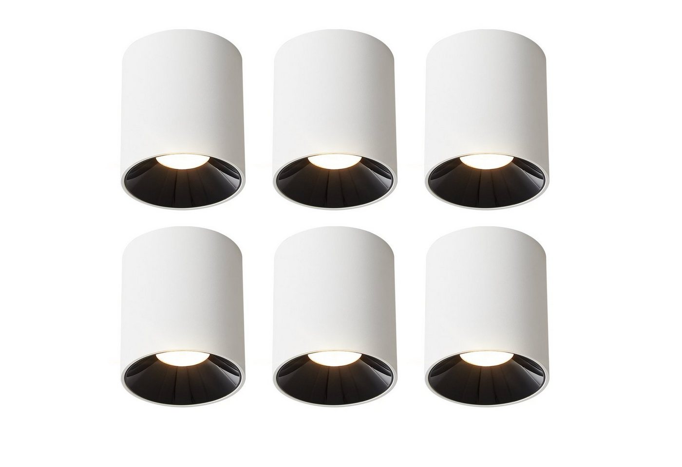 ZMH LED Aufbaustrahler LED Spots Deckenleuchte Aufputz - 7W Deckenspots Warmweiß, LED fest integriert, 3000k, Klein Spotleuchte für Küche Wohnzimmer Esszimmer Korridor ZMH LED Aufbaustrahler LED Spots Deckenleuchte Aufputz - 7W Deckenspots Warmweiß, LED fest integriert, 3000k, Klein Spotleuchte für Küche Wohnzimmer Esszimmer Korridor von ZMH