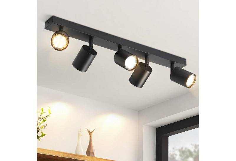 ZMH LED Deckenstrahler Modern Deckenleuchte- GU10 Drehbar Wandstrahler 330°Schwenkbar Flur, Einfache Installation, LED fest integriert, Modern Flurlampe Industrial Wandstrahler Schlafzimmer, 1/5/6 Flammig ZMH LED Deckenstrahler Modern Deckenleuchte- GU10 Drehbar Wandstrahler 330°Schwenkbar Flur, Einfache Installation, LED fest integriert, Modern Flurlampe Industrial Wandstrahler Schlafzimmer, 1/5/6 Flammig von ZMH