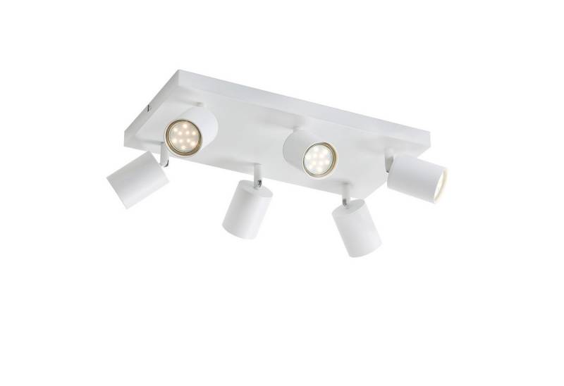 ZMH LED Deckenstrahler 6 Flammig Modern GU10 Spots 330° Schwenkbar Deckenspots Flur Küche, Hochwertige Matreial, LED fest integriert, Wandstrahler für Wohnzimmer Schlafzimmer von ZMH