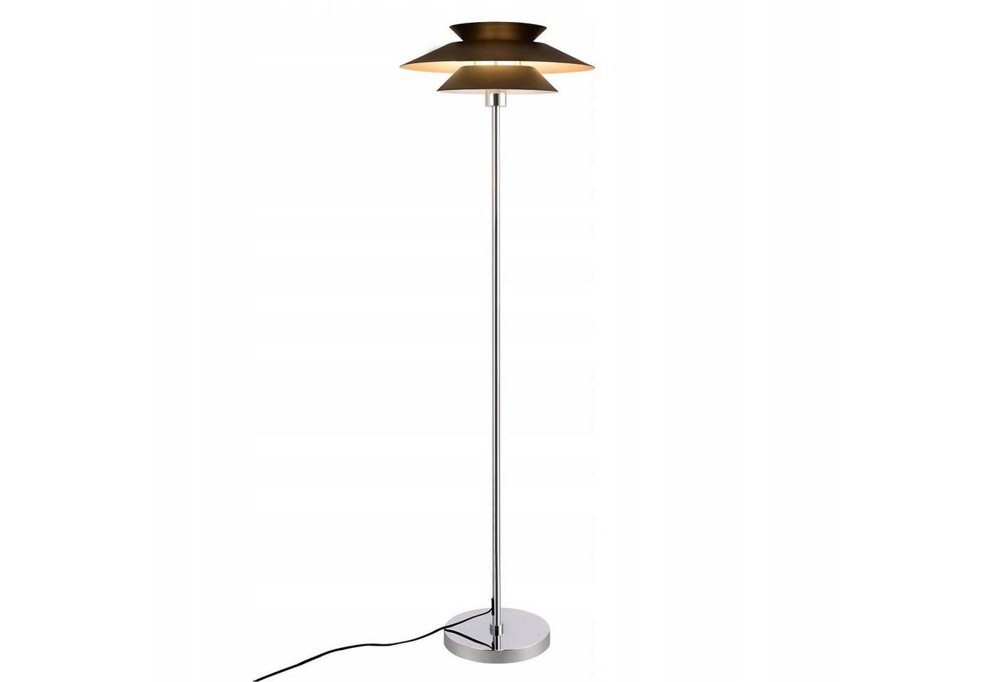 ZMH LED Stehlampe Schwarz/Weiß Stehleuchte E27 1 Flammig mit Fußschalter Metall, LED fest integriert, Elegant ZMH LED Stehlampe Schwarz/Weiß Stehleuchte E27 1 Flammig mit Fußschalter Metall, LED fest integriert, Elegant von ZMH
