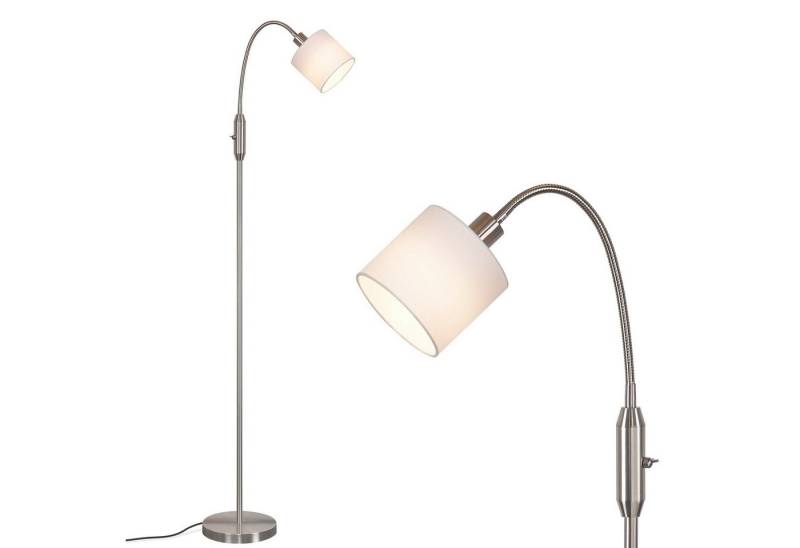ZMH LED Stehlampe Wohnzimmer Vintage Schwarz Stehleuchte Stoff Bogen 360°, Einfache Installtion, ohne Leuchtmittel, Metallsockel E14 Stofflampenschirm ZMH LED Stehlampe Wohnzimmer Vintage Schwarz Stehleuchte Stoff Bogen 360°, Einfache Installtion, ohne Leuchtmittel, Metallsockel E14 Stofflampenschirm von ZMH