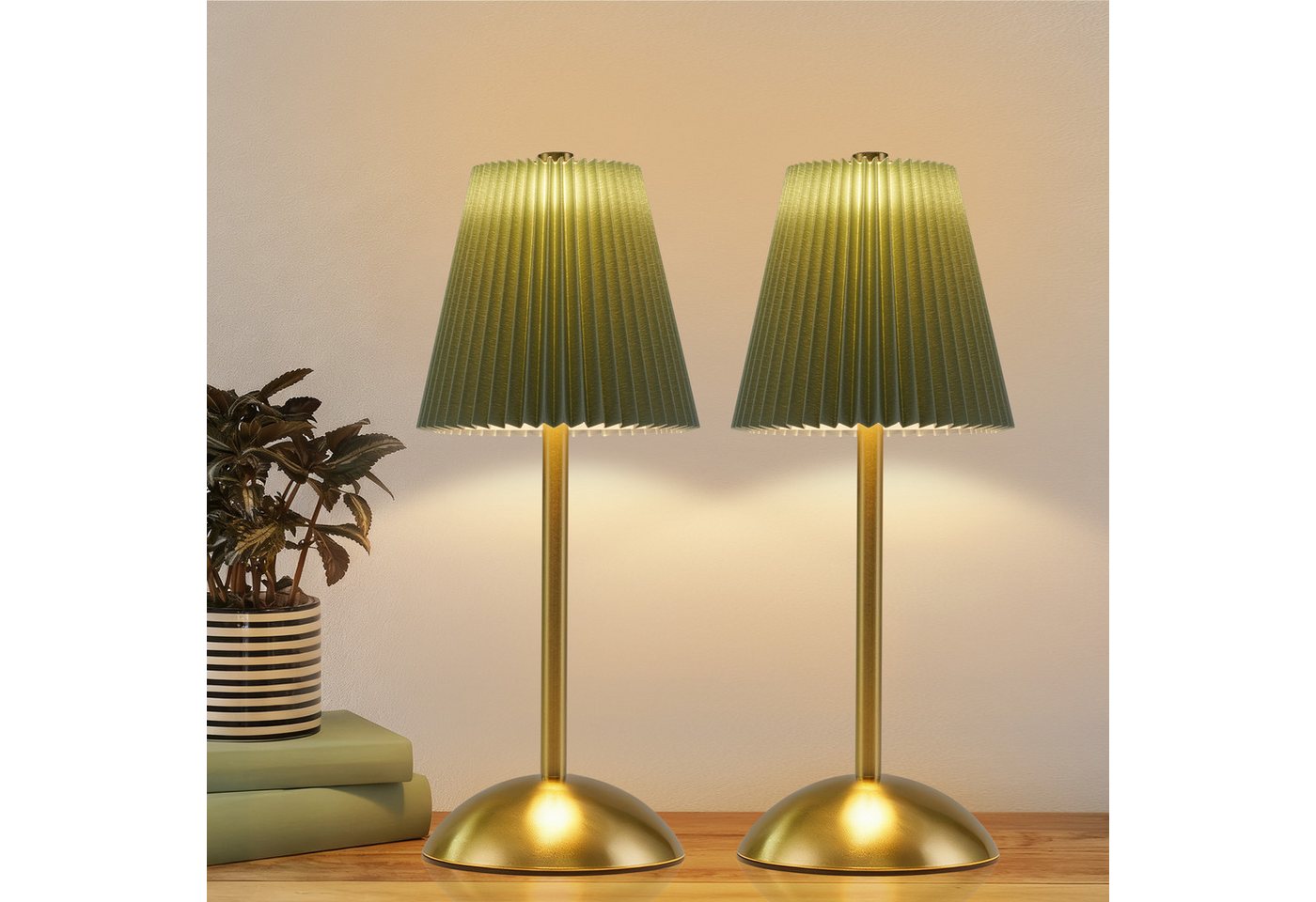 ZMH LED Tischleuchte 2er Set Akku Touch Nachttischlampe - Dimmbar 3 Farbtemperature mit USB, 3000-6500K ZMH LED Tischleuchte 2er Set Akku Touch Nachttischlampe - Dimmbar 3 Farbtemperature mit USB, 3000-6500K von ZMH