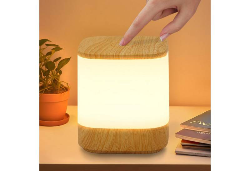 ZMH LED Tischleuchte Akku 1800mAH Touch Dimmbar Nachttischlampe Kabellos Schlafzimmer, Augenschutz, Einfache Installtion, LED fest integriert, 3000-6500K, USB Aufladbar mit 3 Farbtemperatur&Timing Funktion Nachtlicht ZMH LED Tischleuchte Akku 1800mAH Touch Dimmbar Nachttischlampe Kabellos Schlafzimmer, Augenschutz, Einfache Installtion, LED fest integriert, 3000-6500K, USB Aufladbar mit 3 Farbtemperatur&Timing Funktion Nachtlicht von ZMH